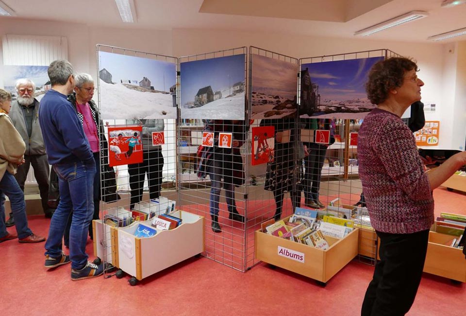 rouge banquise - groenland - peintures de Nathalie Kopp